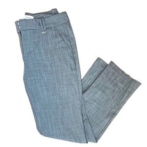 Calvin Klein Grey Straight Leg Twill Pant Size 4